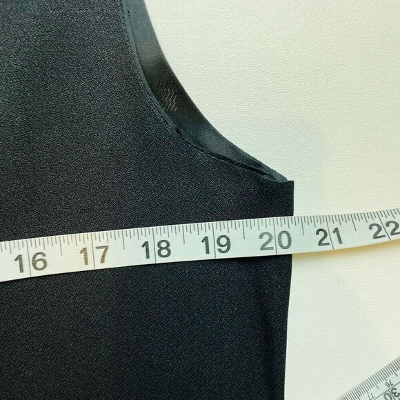 Lazio Como Italy Vest Waistcoat Mens M Black Silver Buttons Formal Western Aztec - Picture 5 of 6